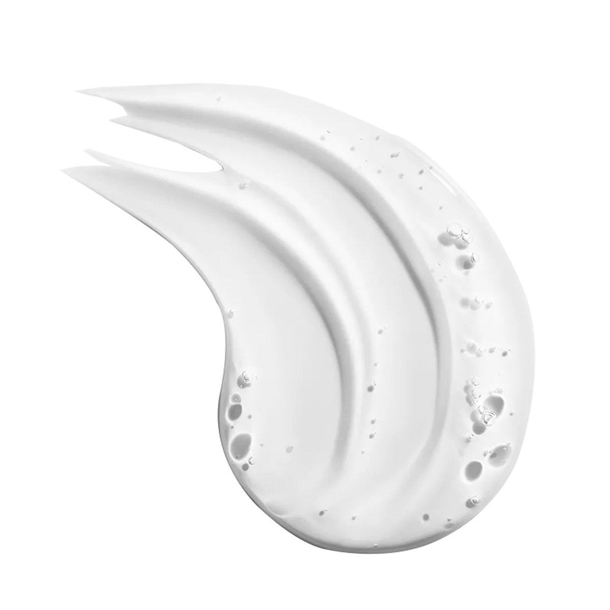 Swatch of Clinique Dramatically Different Hydrating Jelly showing its clear, gel-like texture in a close-up image.