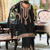 Dhiyona IE Women's Embroidered Mirror Work Straight Kurta With Palazzos & Dupatta