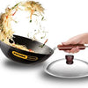 Hawkins Futura Stir Fry Wok with Stainless Steel 27 cm Diameter 3 L (INW30S)