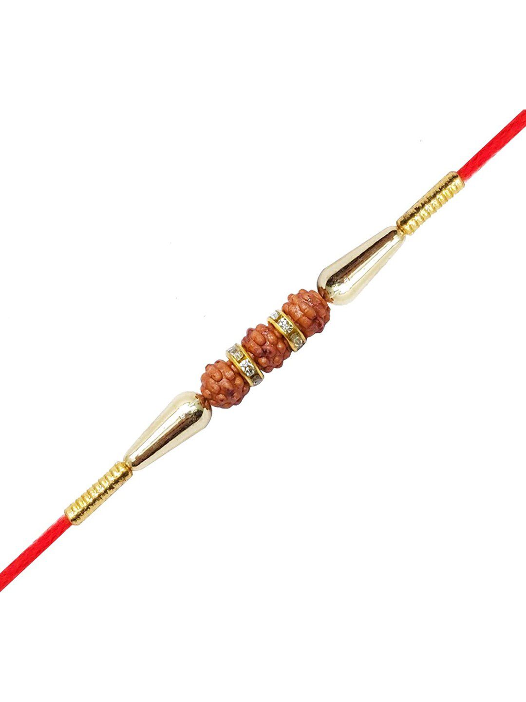 Anouk Set Of 2 Stone Studded Rakhi Greeting Card & Roli Chawal