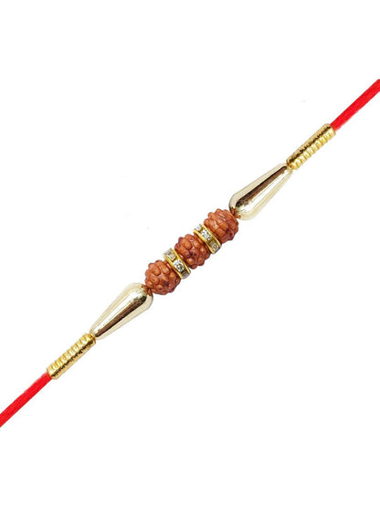 Anouk Set Of 2 Stone Studded Rakhi Greeting Card & Roli Chawal