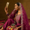Dhiyona IE Floral Embroidered Straight Sequinned Liva Kurta with Trousers & Dupatta