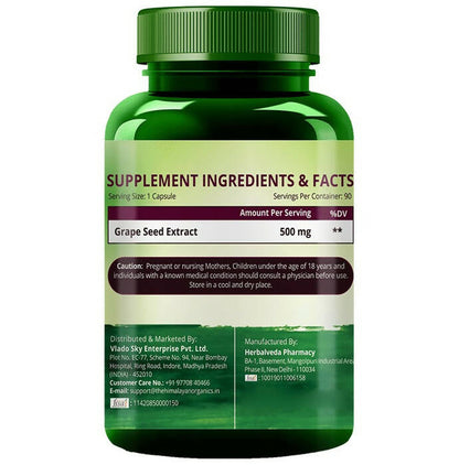 Himalayan Organics Grape Seed Extract Capsules - Indyancart