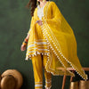 Dhiyona SN Women's Paisley Embroidered Anarkali Kurta & Trousers With Dupatta
