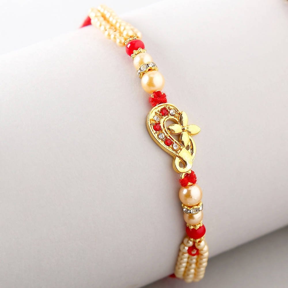 American Diamond Rakhi & Dry Fruits Jars
