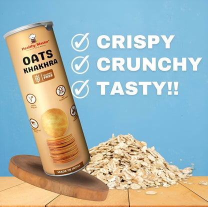 Healthy Master Roasted Oats Khakhra – Coin-Sized Crackers