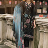 Dhiyona IE Women Floral Embroidered Thread Work Pure Silk Kurta with Trousers & With Dupatta