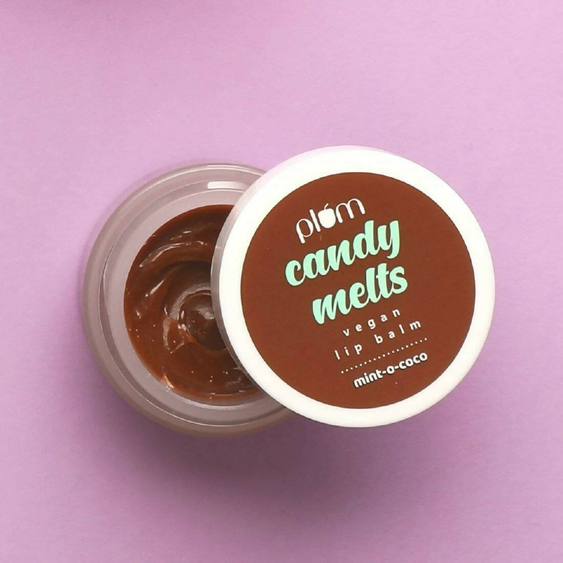 Plum Candy Melts Vegan Lip Balm - Mint-o-Coco - Indyancart