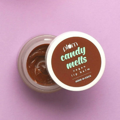 Plum Candy Melts Vegan Lip Balm - Mint-o-Coco - Indyancart