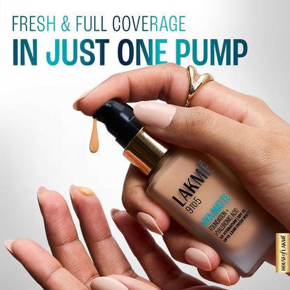 Lakme 9 To 5 Hya Matte Foundation + Hyaluronic Acid - Neutral Almond
