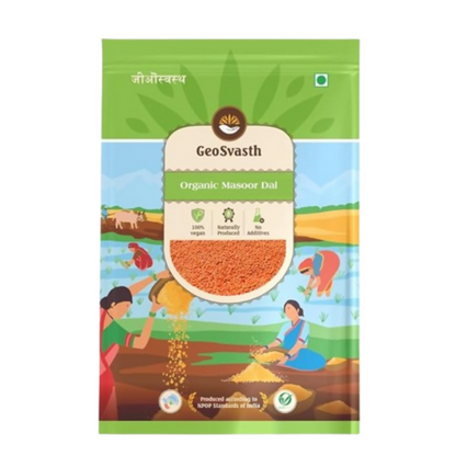 GeoSvasth Organic Masoor Dal Split
