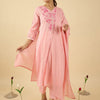 Dhiyona IE Women Floral Embroidered Panelled Thread Work Kurta with Trousers & Dupatta