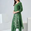 Dhiyona IE Women Floral Embroidered Regular Thread Work Pure Cotton Kurta with Palazzos