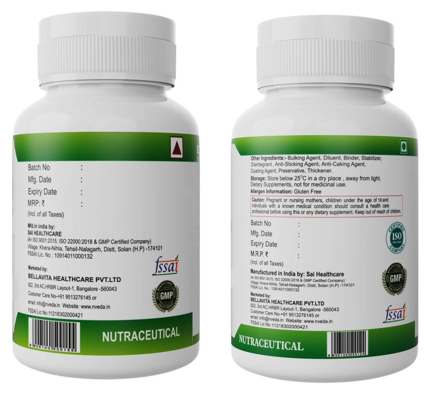 Nveda Joint Support Tablets and Calcium, Magnesium, Zinc, Vit D & B12 Tablets Combo - Indyancart