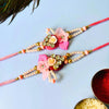 Dhiyona Set Of 2 Pink Floral Rakhi