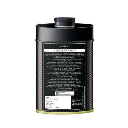 Yardley London Gentleman Classic Talcum Powder For Men - Indyancart