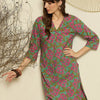 Dhiyona IE Women Ethnic Motifs Printed Pure Cotton Kurta with Trouser