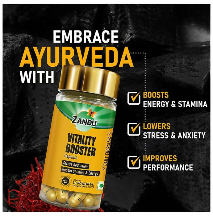 Zandu Vitality Booster Capsules - Indyancart