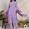 Dhiyona IE Women Floral Printed Regular Pure Cotton Kurta with Trousers & With Dupatta