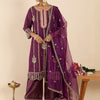 Dhiyona IE Women Ethnic Motifs Embroidered Regular Kurta with Palazzos & With Dupatta