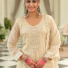 Dhiyona IE Women Floral Embroidered Kurta with Trousers & Dupatta
