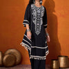 Dhiyona SN Women's Floral Embroidered Regular A-Line Kurta with Palazzo