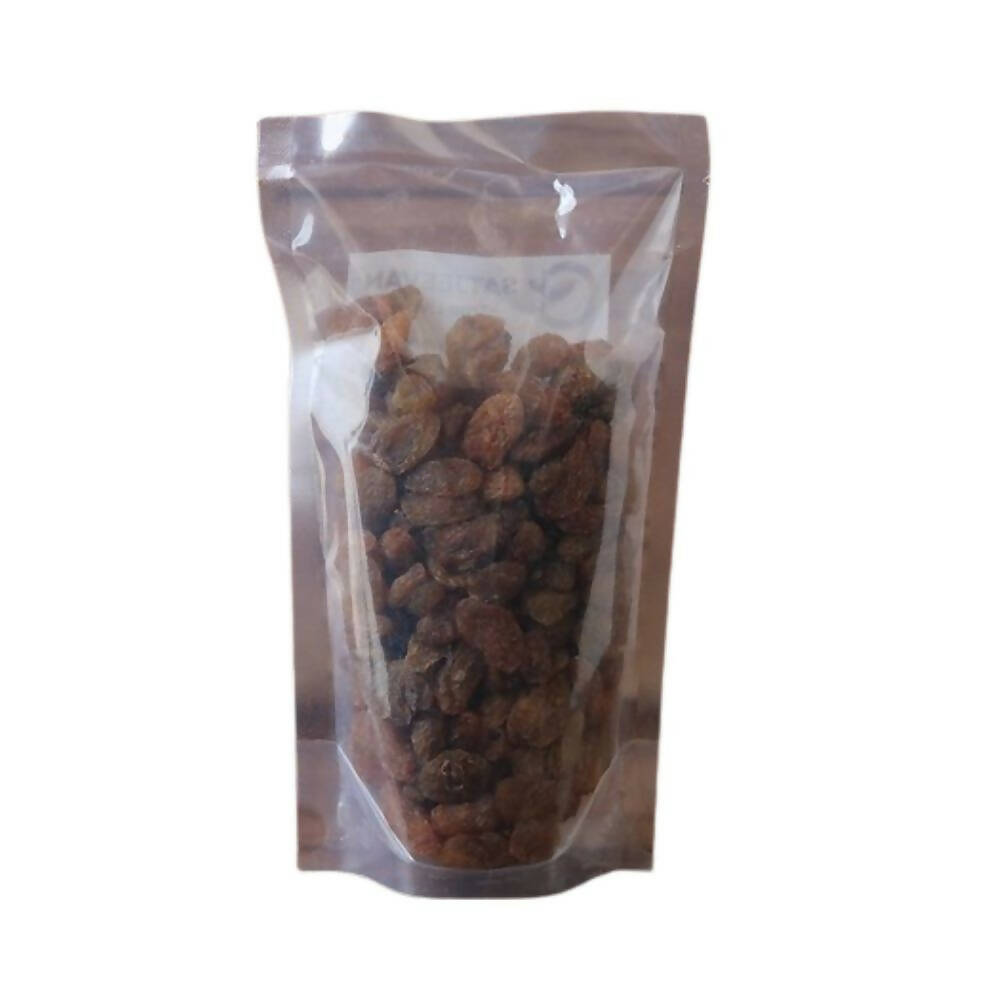 Satjeevan Organic Golden Munakka Raisins - Indyancart