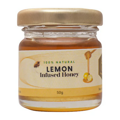 Shiva Organic Lemon Infused Organic Honey 50 gm 100% Natural Organic & Pure Honey
