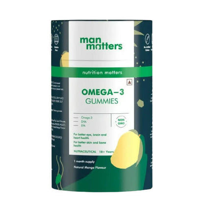 Man Matters Omega 3 Gummies With Natural Mango Flavour