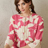 Dhiyona IE Floral Printed Round Neck Tunic With Trousers