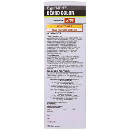 Bigen Men Beard Colour Dark Brown B 103 - Indyancart