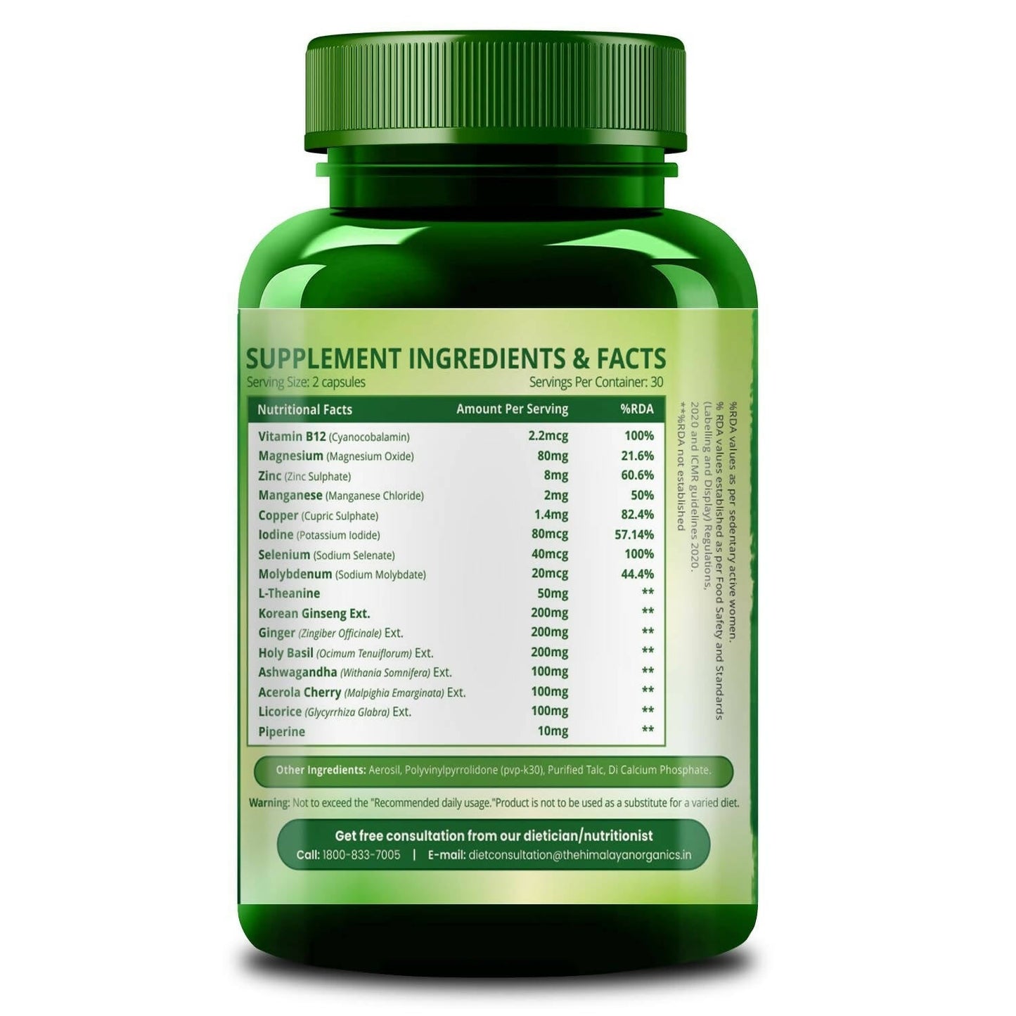 Himalayan Organics Thyroid Support Capsules