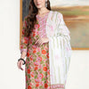 Indyancart IE Women Floral Printed Regular Thread Work Pure Cotton Kurta with Salwar & With Dupatta
