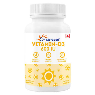 Dr. Morepen Vitamin D3 600 IU Capsules