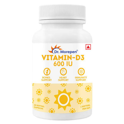 Dr. Morepen Vitamin D3 600 IU Capsules
