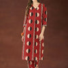 Indyancart IE Women Printed Regular Pure Cotton Kurta with Trousers