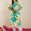 Dhiyona IE Women Floral Printed Regular Pure Cotton Kurta with Trousers