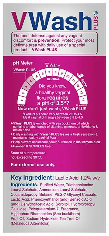 VWash Plus Expert Intimate Hygiene - Indyancart