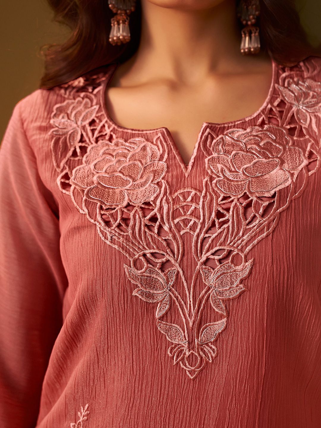 Women Floral Embroidered Kurta with Trousers & Dupatta