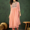 Dhiyona SN Women's V-Neck Embroidered Kurta Sets