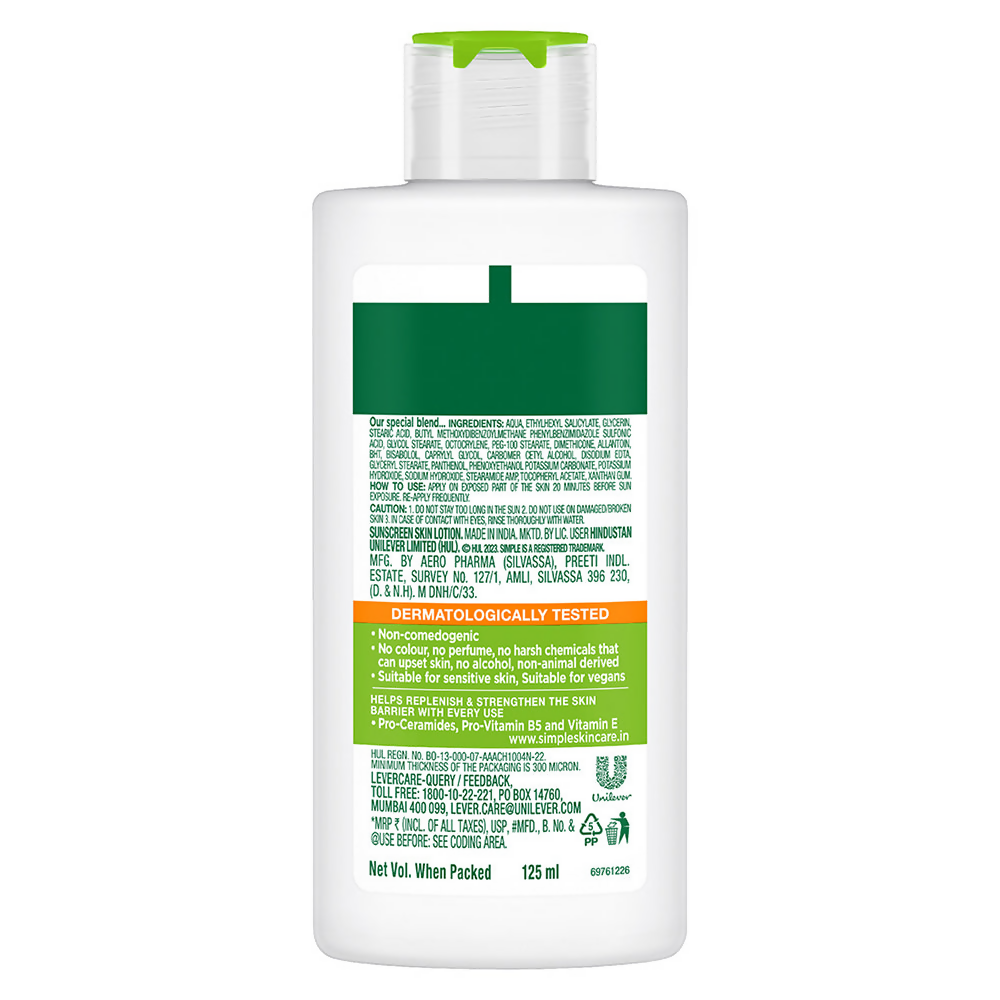 Simple Protecting Light Moisturizer face moisturizer in a white tube with a flip-top cap, ideal for daily skin hydration.
