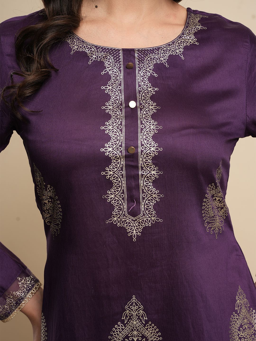 Indyancart SN Women's Ethnic Motifs Printed Kurta with Trousers & Dupatta