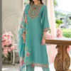 Dhiyona IE Women Ethnic Motifs Embroidered Kurta with Trousers & Dupatta