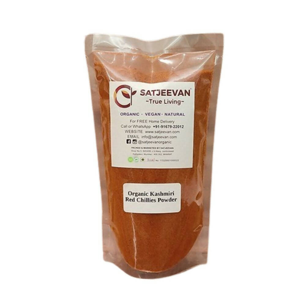 Satjeevan Organic Kashmiri Red Chillies Powder - Indyancart