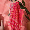 Dhiyona SN Women's Floral Printed Notch Neck Pure Cotton Straight Kurta With Trouser & Dupatta