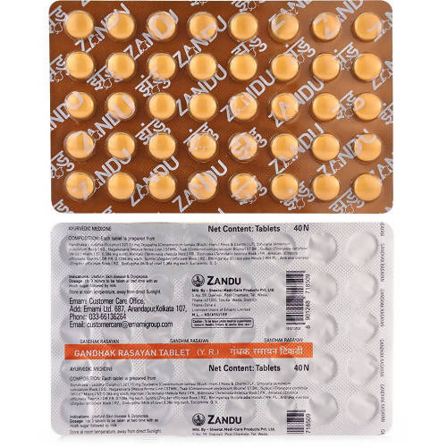 Zandu Gandhak Rasayan Tablets - Indyancart