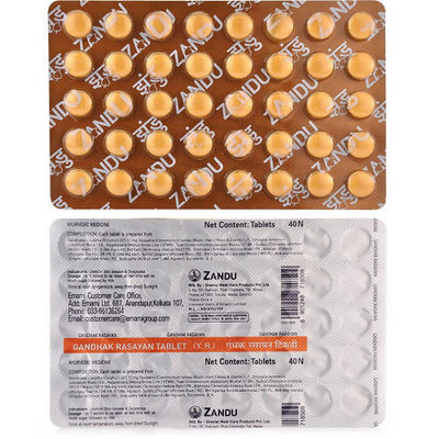 Zandu Gandhak Rasayan Tablets
