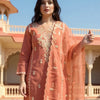Dhiyona IE Women's Floral Embroidered Thread Work Straight Kurta With Trousers & Dupatta