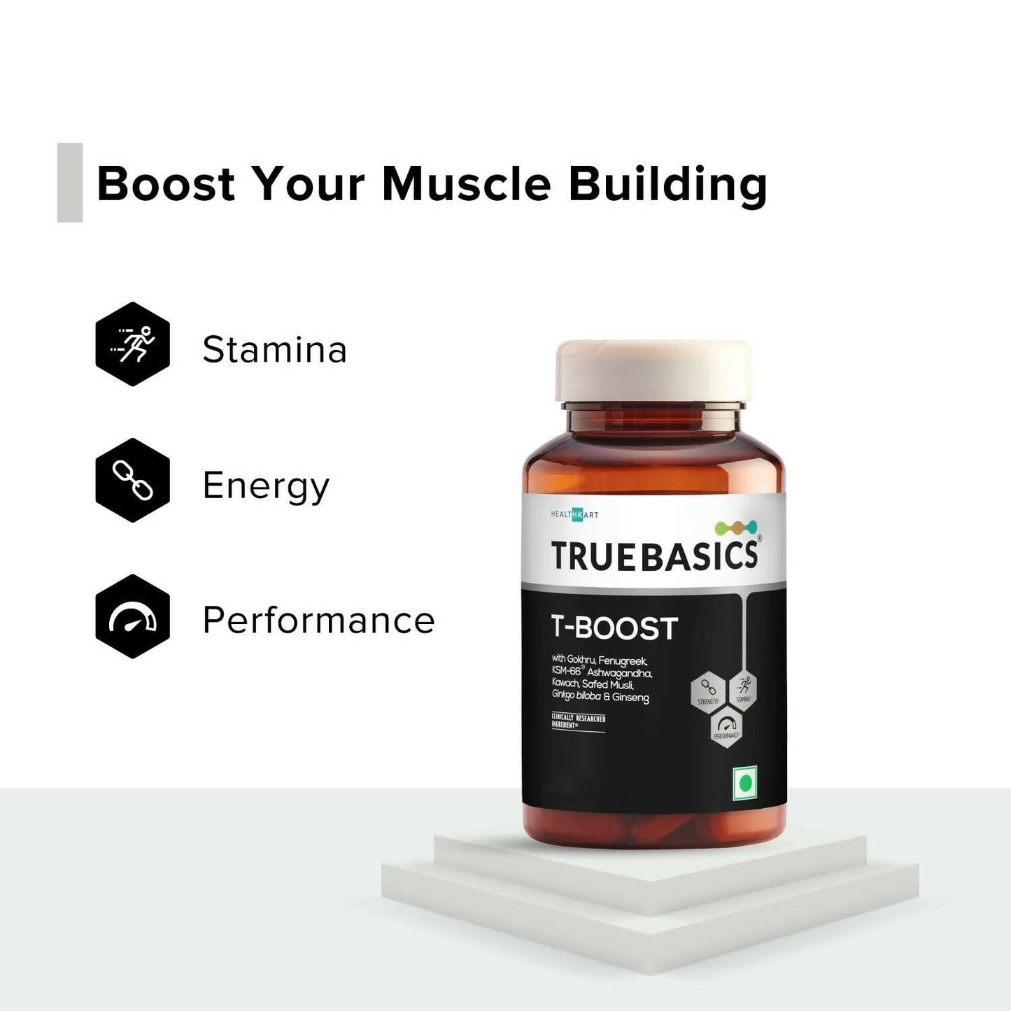 TrueBasics T-Boost Tablets for Men - Indyancart