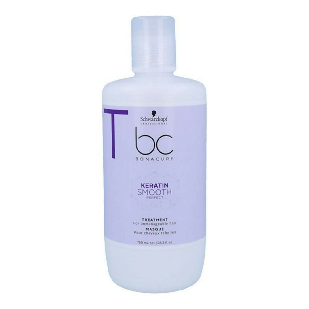 Schwarzkopf Professional Bonacure Frizz Away Hair Mask with Babassu Oil showing the jar and product label.